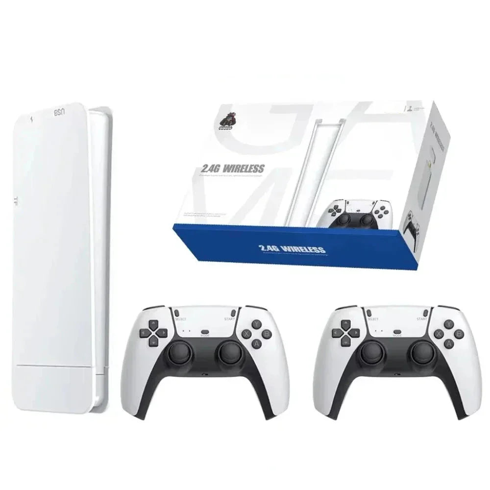 Mini Retro Spillkonsoll med 20 000 Klassiske Spill - 4K HD Utgang, Dobbelt Trådløse Kontrollere