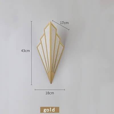 Hjemix | Faneformet Art Deco Vegglampe