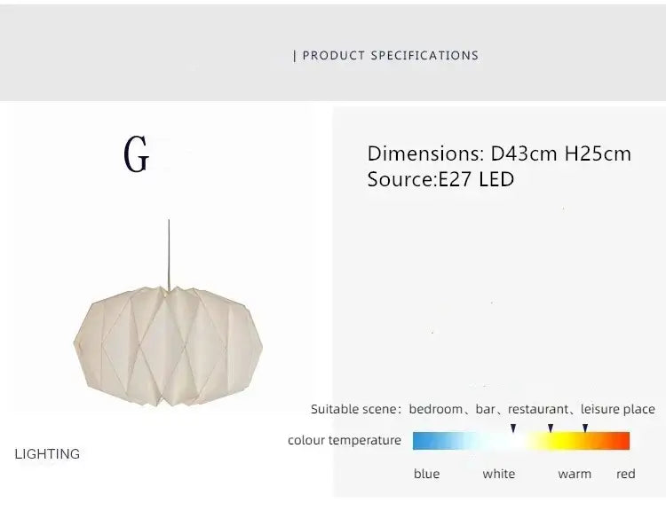 Hjemix | Elegant origami-inspirert papirlanterne