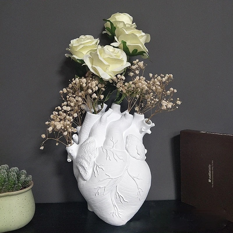 Hjemix | Hjerte Tørre Planter Kunstig Vase