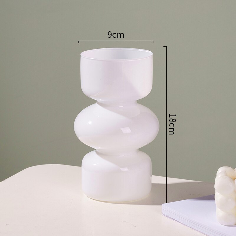 Hjemix | Glass Dyre Vase - Flerfarget