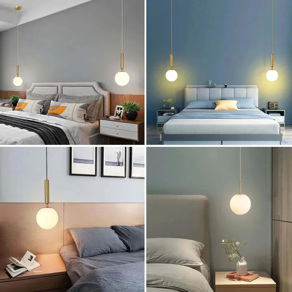 Hjemix | Mid-Century Modern Glass Ball Pendant Light