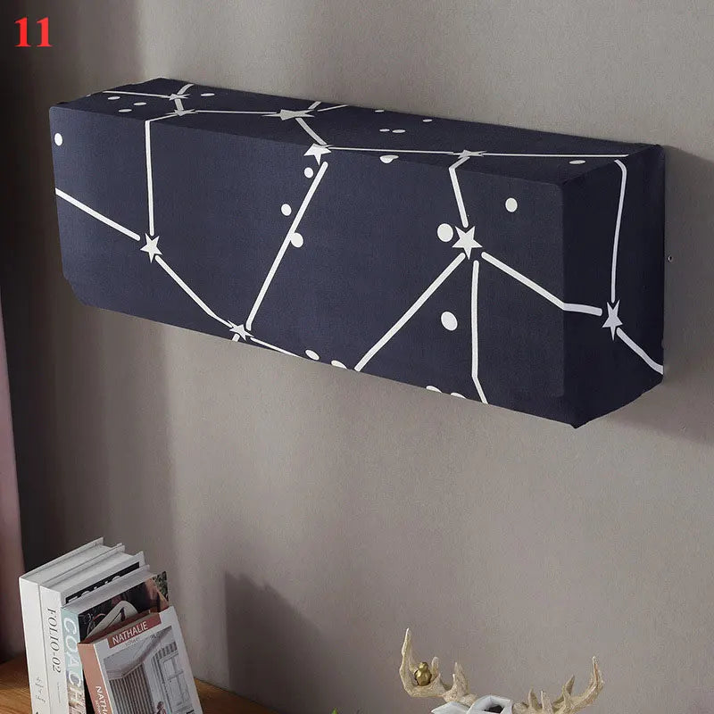 Hjemix | Polar Fleece Klimaanlegg dekning: Veggmontert anti-støv beskyttelse, lett å rengjøre polyester AC dekning for husholdningsbruk