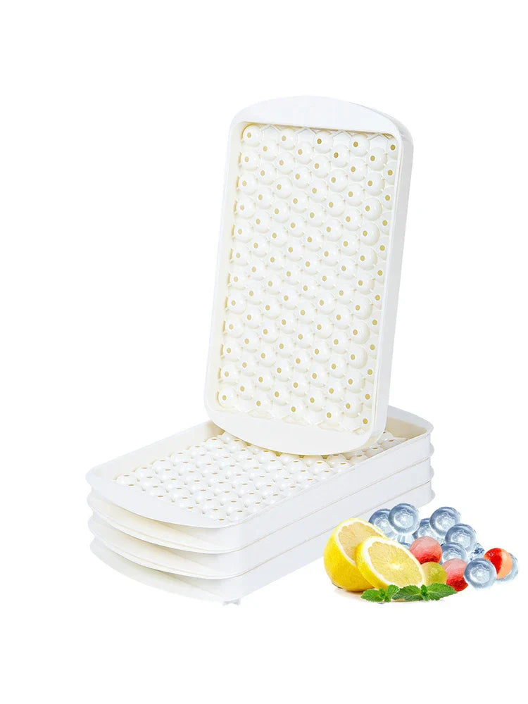 Hjemix | Mini-isterningskopp | 104 hull Rund isballform | Lite knust for å kjøle Bar Cocktail Whiskey drikke | Kaffe Juice kjøkkenverktøy