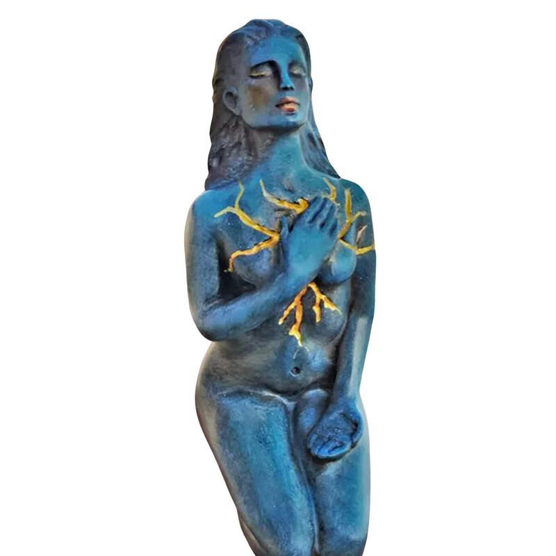 Hjemix | Healing Goddess Skulptur: Harpik abstrakt