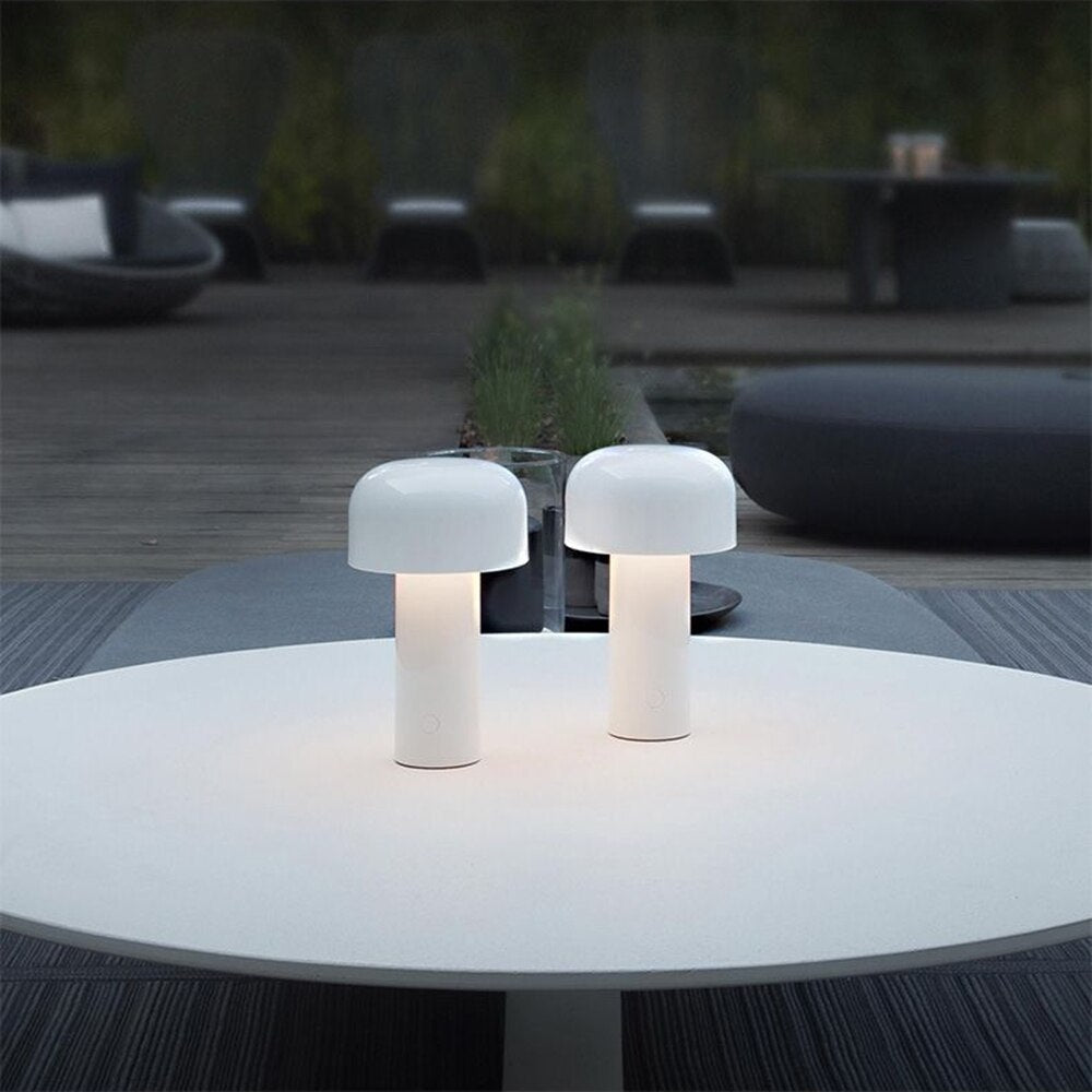 Hjemix | Italiensk stil oppladbar sopp bordlampe