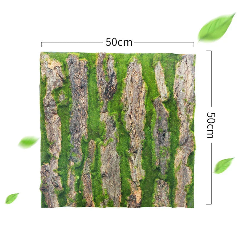 Hjemix | DIY Veggdekorasjon Grønn Plante Bark