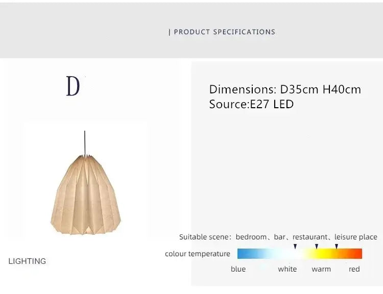 Hjemix | Elegant origami-inspirert papirlanterne