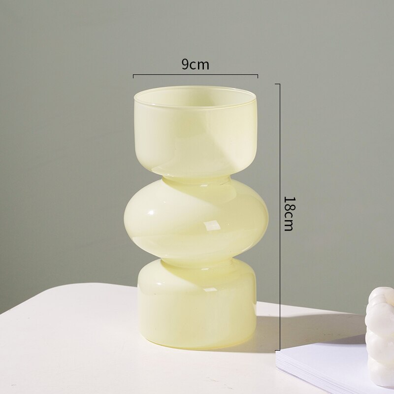 Hjemix | Glass Dyre Vase - Flerfarget