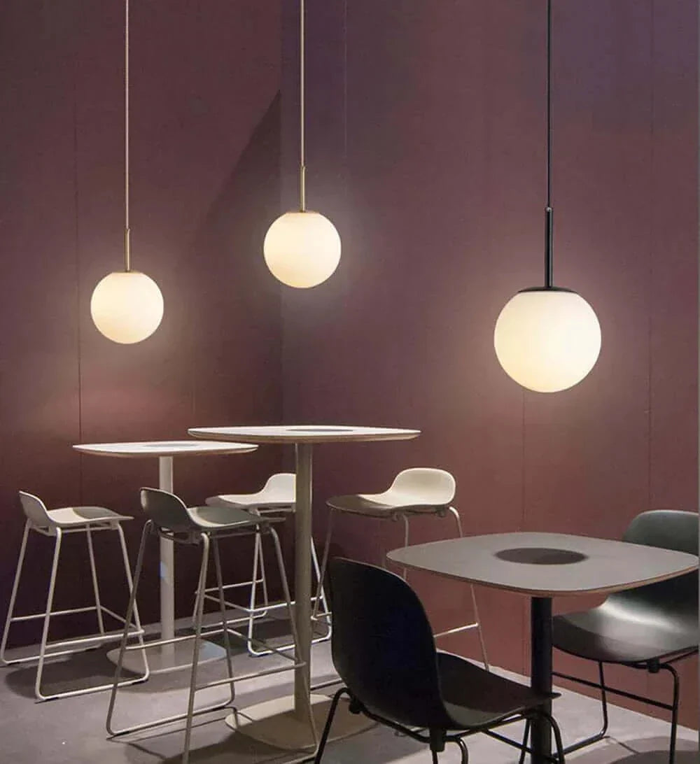 Hjemix | Mid-Century Modern Glass Ball Pendant Light