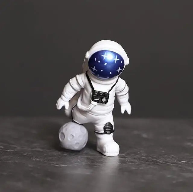 Hjemix | Harpiks Astronaut Figur Statue Rom Reisende Skulptur Utdanningsleketøy Skrivebordsdekorasjon Astronaut Modell For Barn Gave