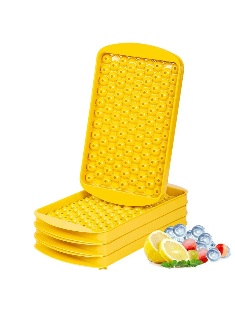 Hjemix | Mini-isterningskopp | 104 hull Rund isballform | Lite knust for å kjøle Bar Cocktail Whiskey drikke | Kaffe Juice kjøkkenverktøy