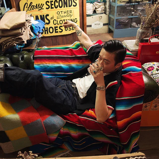 Hjemix | Fargerik meksikansk serape-teppe