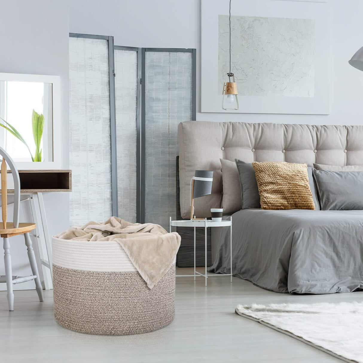 Hjemix | Stor Tau Tak Oppbevaringskurv