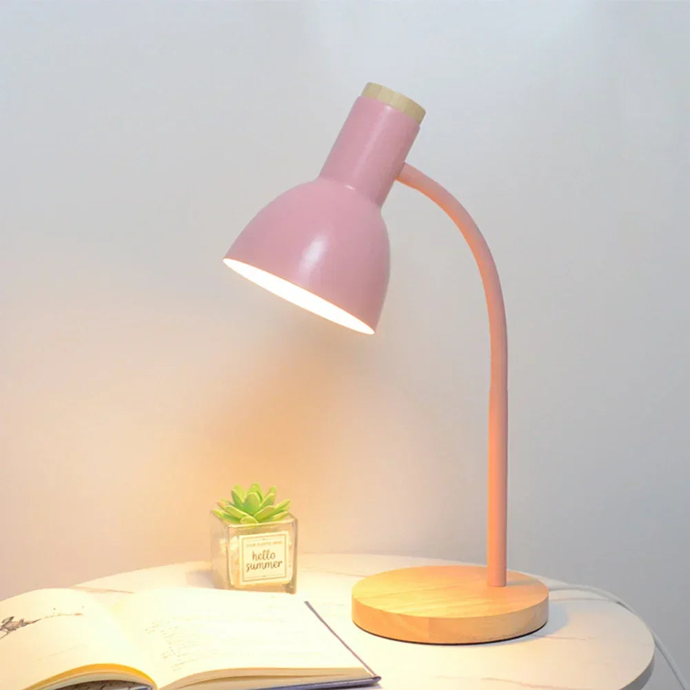 Hjemix | Høst og vinter belysning | Nordisk kreativt trekunst jern LED skrivebordslampe - Moxie