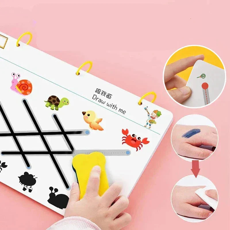 Hjemix | Magisk Sporings-arbeidsbok-sett for Barn