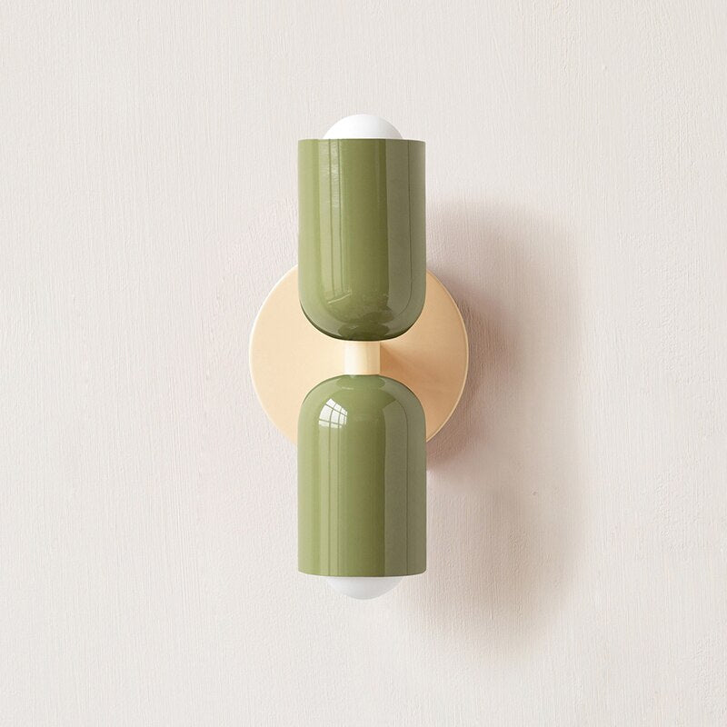 Hjemix | Livlig, minimalistisk vegglampe med to lyspærer