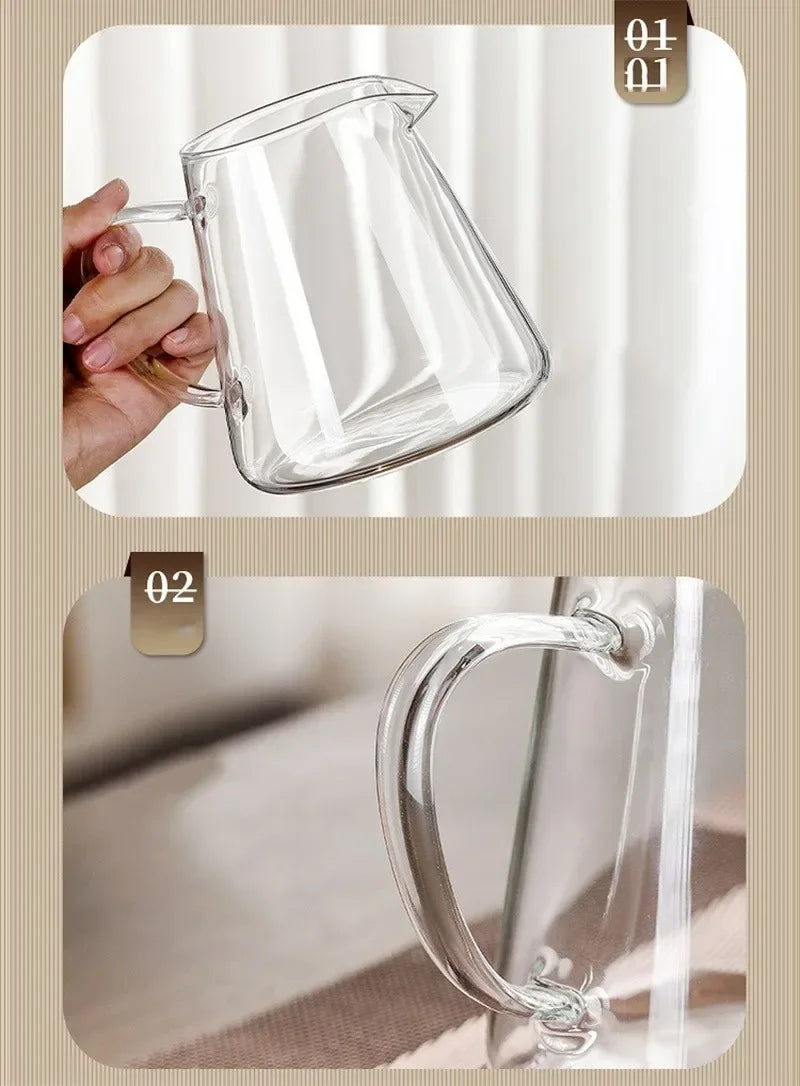 Hjemix | 450ml-950ml Varmeresistente Glass Tekanne – Rustfritt Stål Te-sil, Blomstekanne for Kung Fu Te-servise, Puer- og Oolong-te