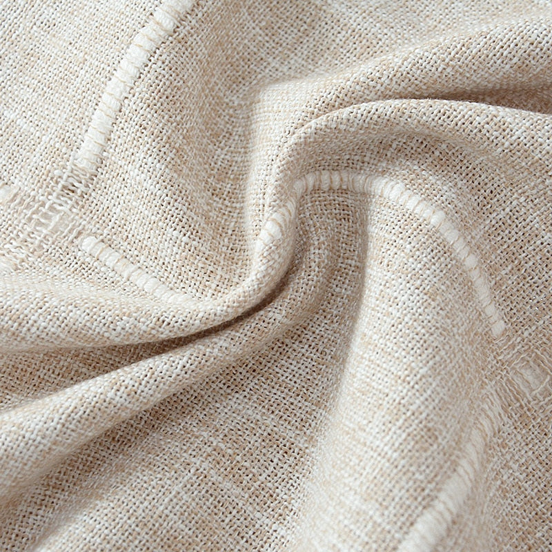 Hjemix | Estetisk Rund Linched Tablecloth