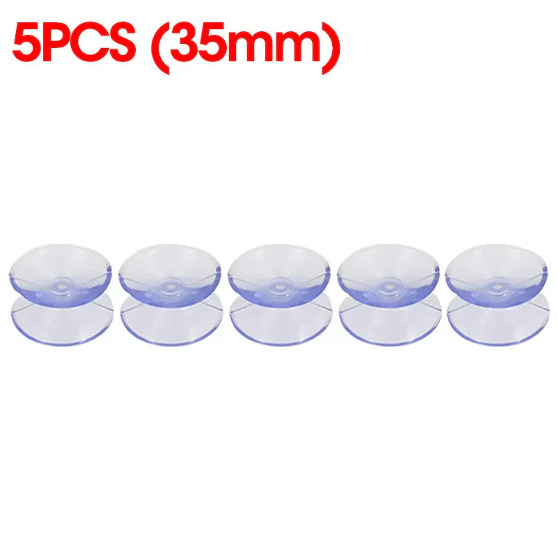 Hjemix | 5/20PCS Dobbelt-sidede plast sugekopper - Rutsjesikre klare vakuumsugere for glass, bilvinduer, bordplater, DIY såpeholder
