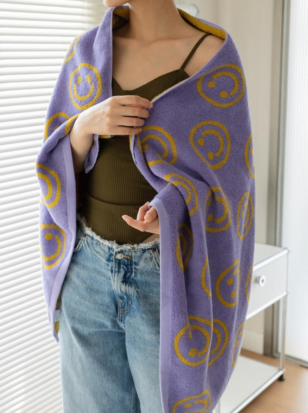 Hjemix | Dobbeltsidig Smiley Håndkle