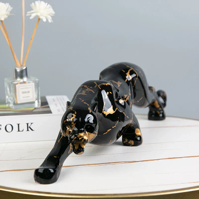 Hjemix | Elegant Jaguar Steinskulptør