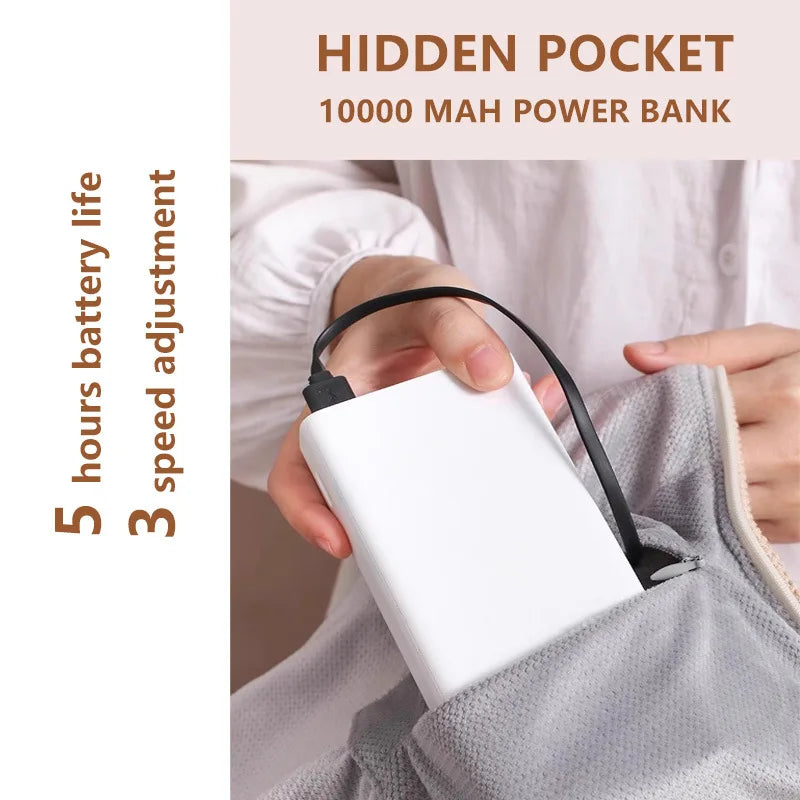Hjemix | Oppladbart USB Vinter Reisevarmeteppe