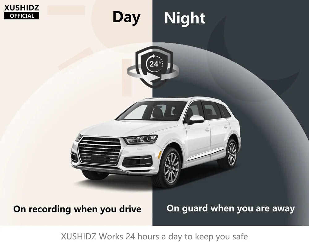 Hjemix | Q08 1080P Dash Cam med G-sensor - 170° Vidvinkelobjektiv & Super Nattseing