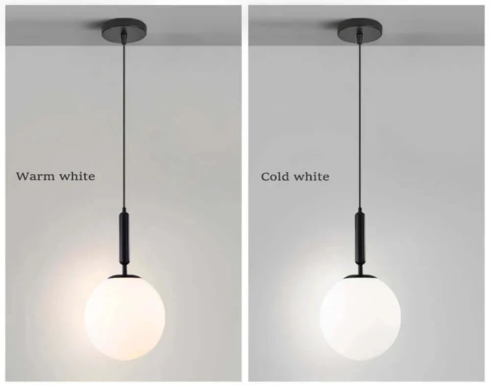 Hjemix | Mid-Century Modern Glass Ball Pendant Light