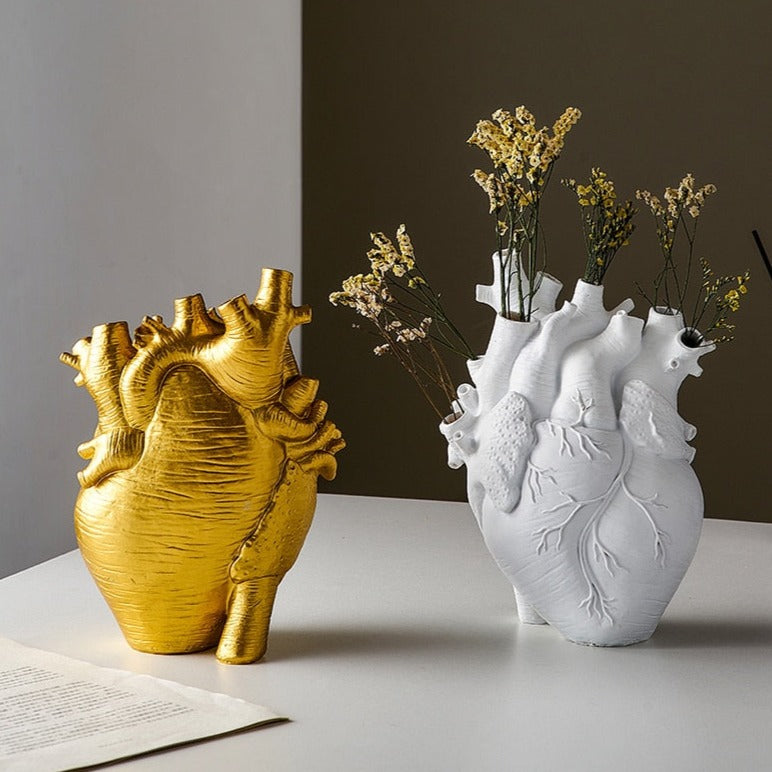 Hjemix | Hjerte Tørre Planter Kunstig Vase