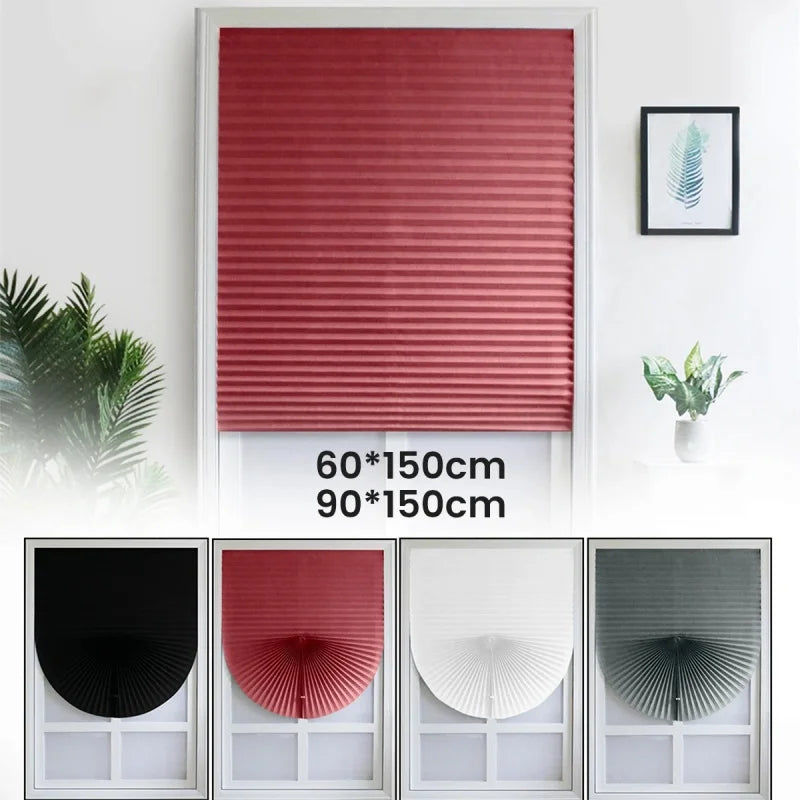 Hjemix | Selvklebende mørkleggingsgardin – fleece stoff rullegardin for delvis mørklegging i stuen, soverommet og badet