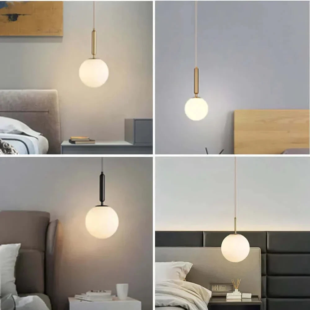 Hjemix | Mid-Century Modern Glass Ball Pendant Light