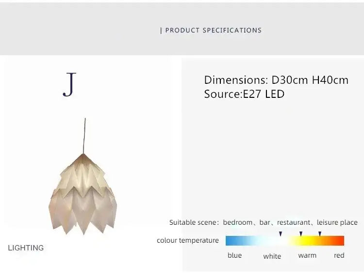 Hjemix | Elegant origami-inspirert papirlanterne