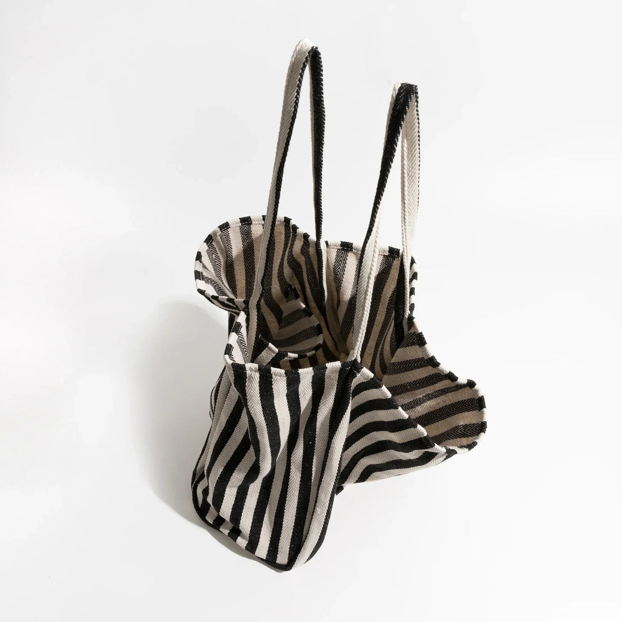 Hjemix | Stripete lin totebag
