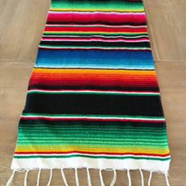 Hjemix | Fargerik meksikansk serape-teppe