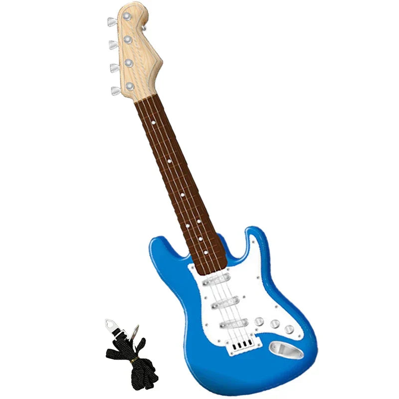 Hjemix | 4-String E-Gitar Toy for Kids - Portable Musikk Instrument, Perfekt Gave for Unge Musikere