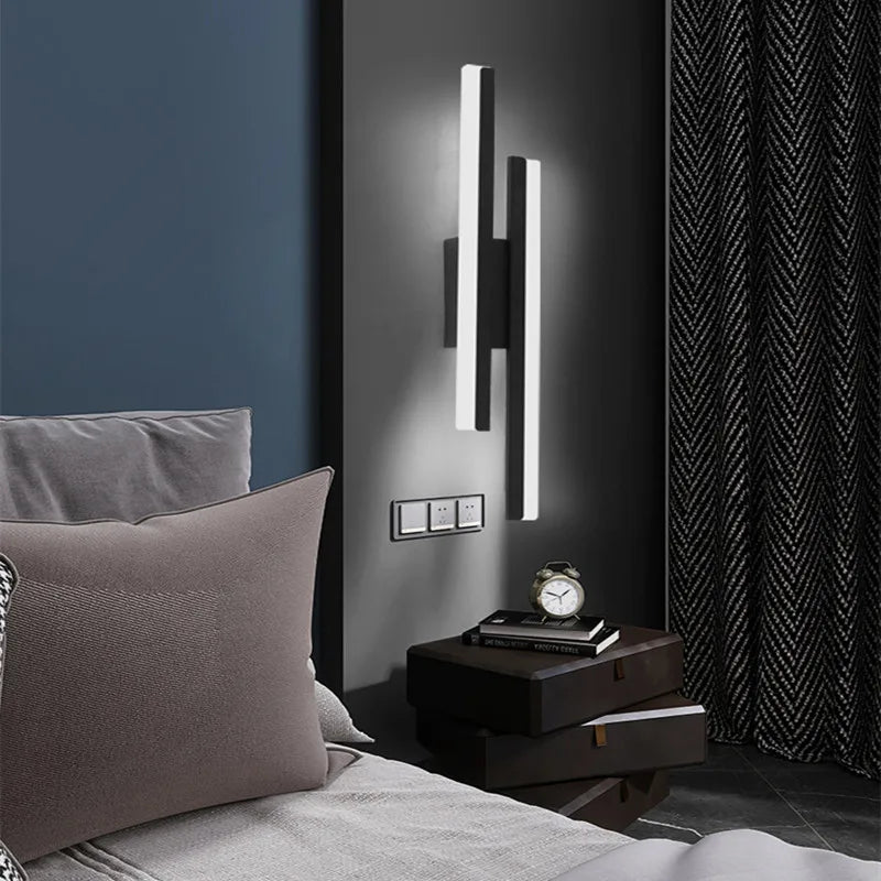 Moderne LED Vegglampe med Enkelt Design, Minimalistisk Vegglampe for Gang & Stue