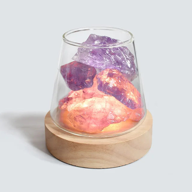 Hjemix | Himalaya Saltlampe - Krystall Nattlys & Aromaterapi Diffuser