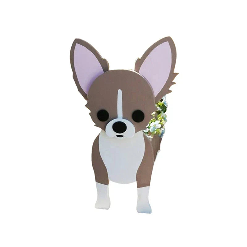 Hjemix | Blomsterpotte - Pawsome - Hund Plantebeholder - Ulike Raser