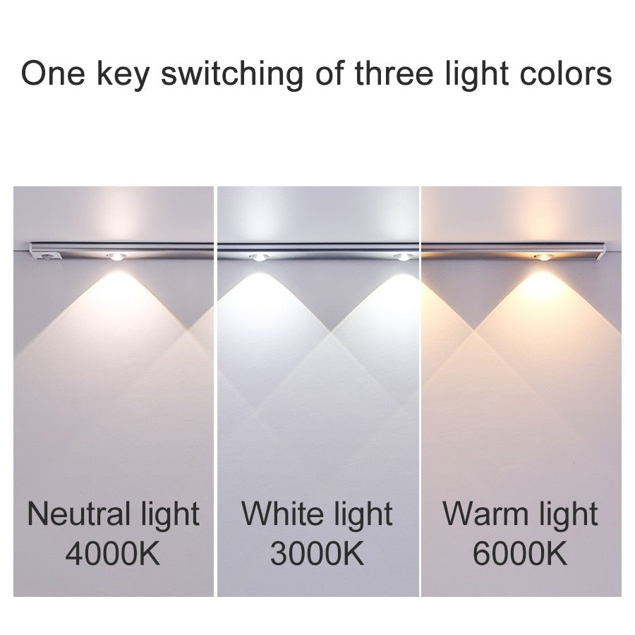 Hjemix | Royelux Oppladbar LED Kjøkkenlys - Bevegelsessensor, Dimmbar, USB Lading