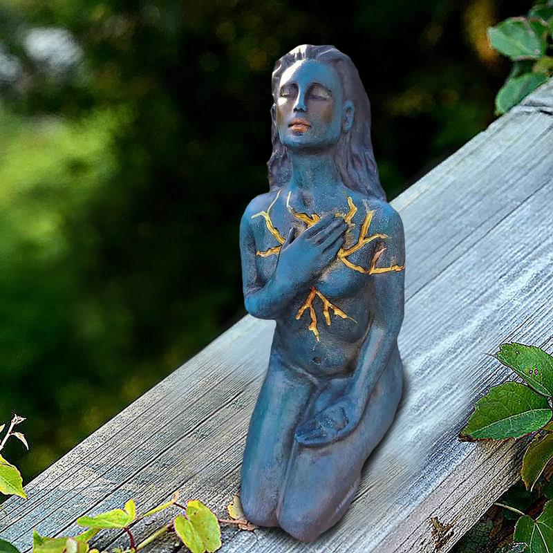 Hjemix | Healing Goddess Skulptur: Harpik abstrakt