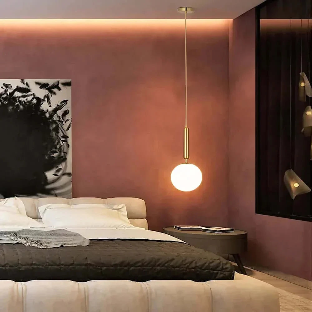 Hjemix | Mid-Century Modern Glass Ball Pendant Light
