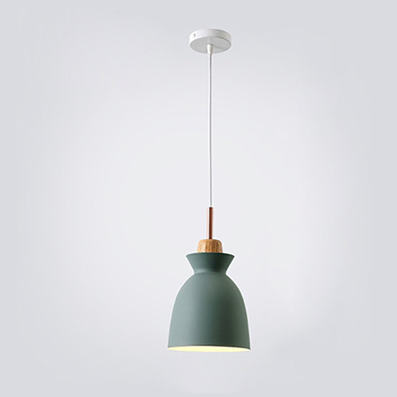 Hjemix | AuroraLite Nordic Pendant Lamp | Metal Design | 1-Light | Modern Color Options