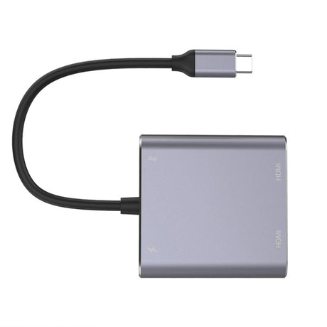 Hjemix | 4 i 1 Type-C til Dual HDMI + USB + Type-C HUB Adapter