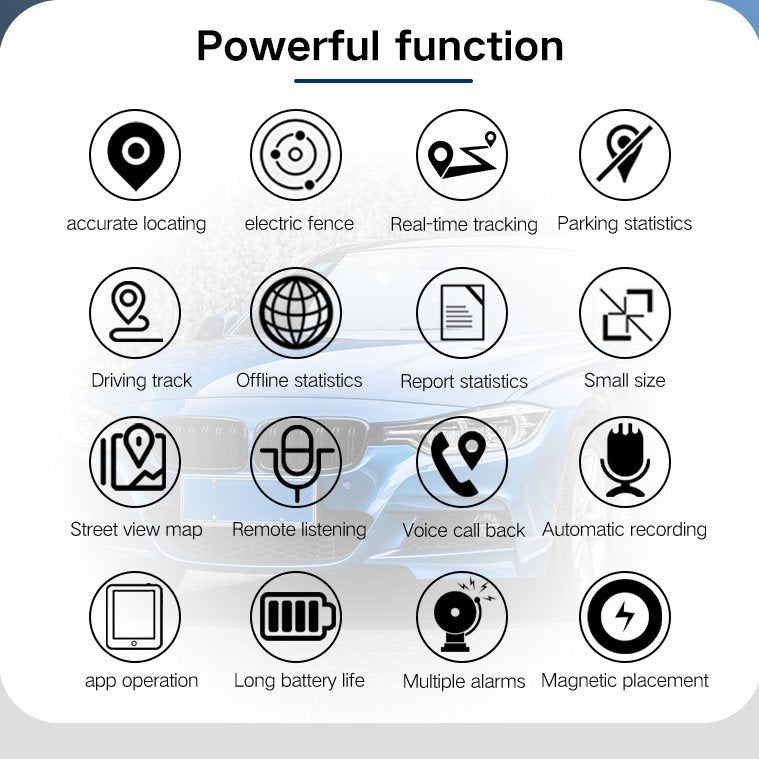Hjemix | Tracker Sterk magnetisk bilkjøretøy sporing anti-tap