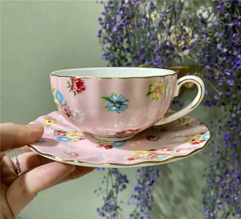 Hjemix | Elegant Bone China Porcelain Coffee Cup - Luksuriøs og Unik Design