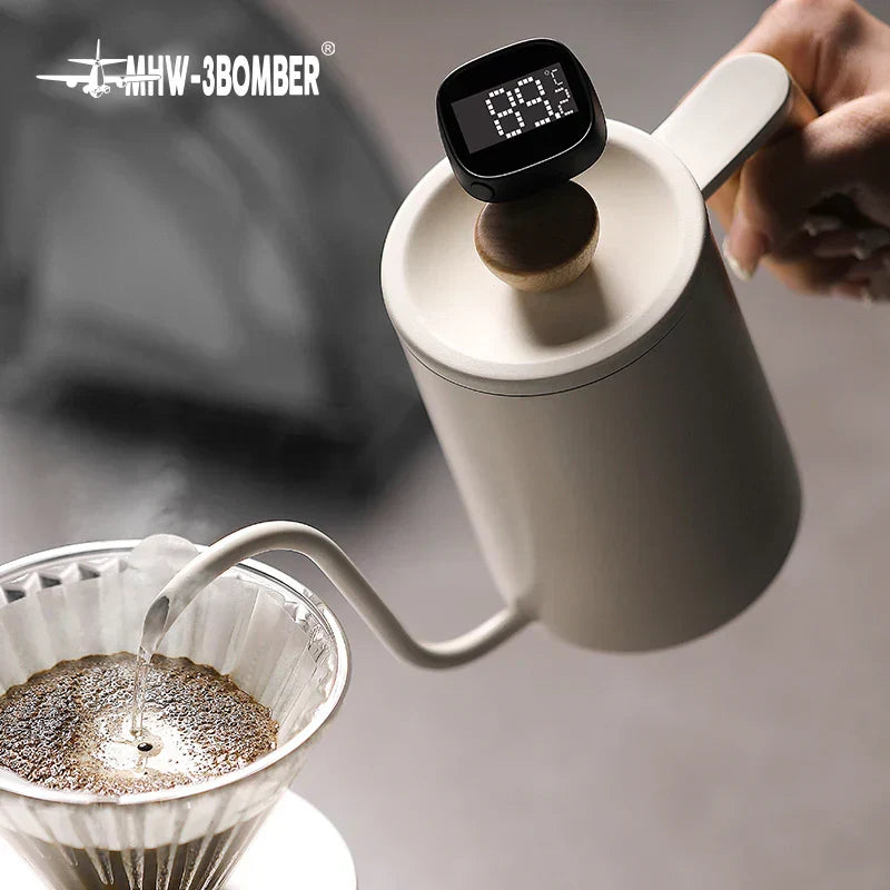 Hjemix | MHW-3BOMBER Digital, instant-read kaffe termometer for latte art penn, melk skummende kanne, stilige barista kjøkken tilbehør for hjemmet