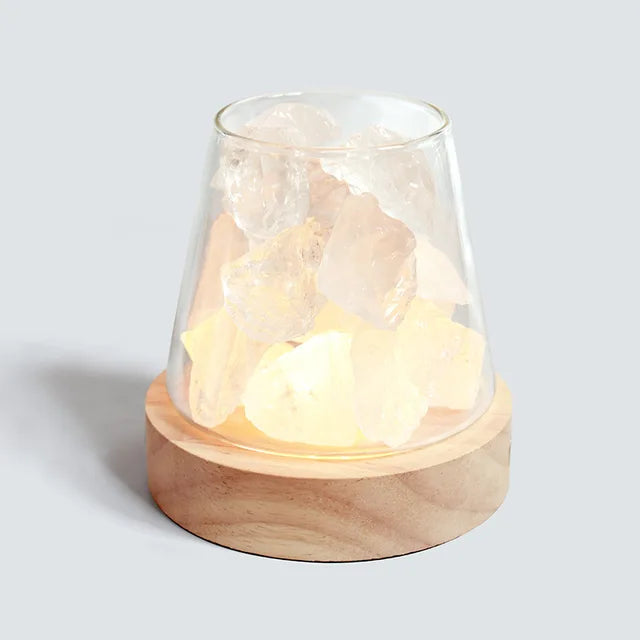 Hjemix | Himalaya Saltlampe - Krystall Nattlys & Aromaterapi Diffuser