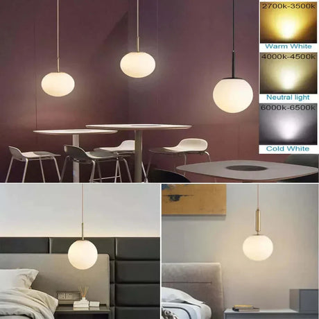 Hjemix | Mid-Century Moderne Glass Ball Pendel Lys