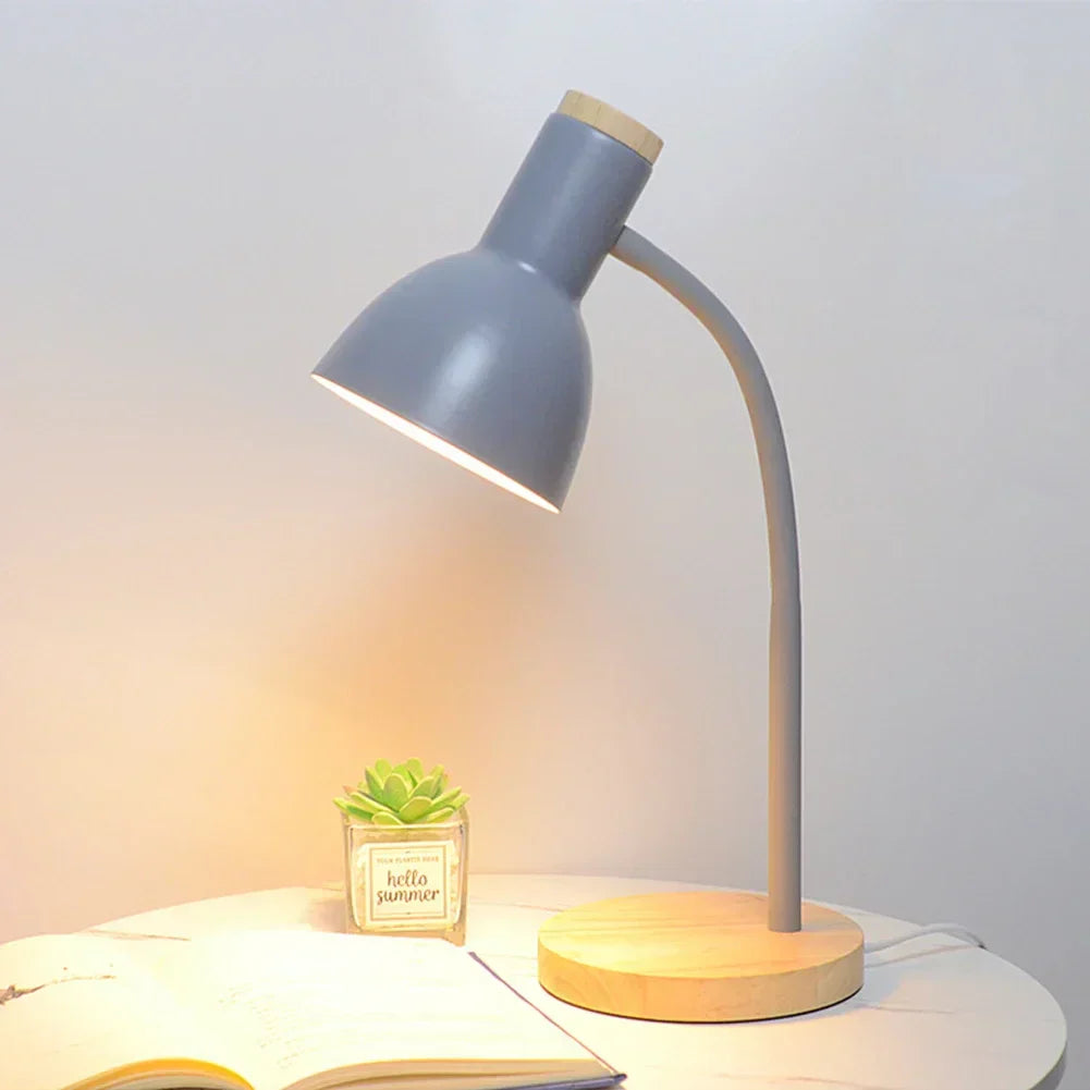 Hjemix | Høst og vinter belysning | Nordisk kreativt trekunst jern LED skrivebordslampe - Moxie